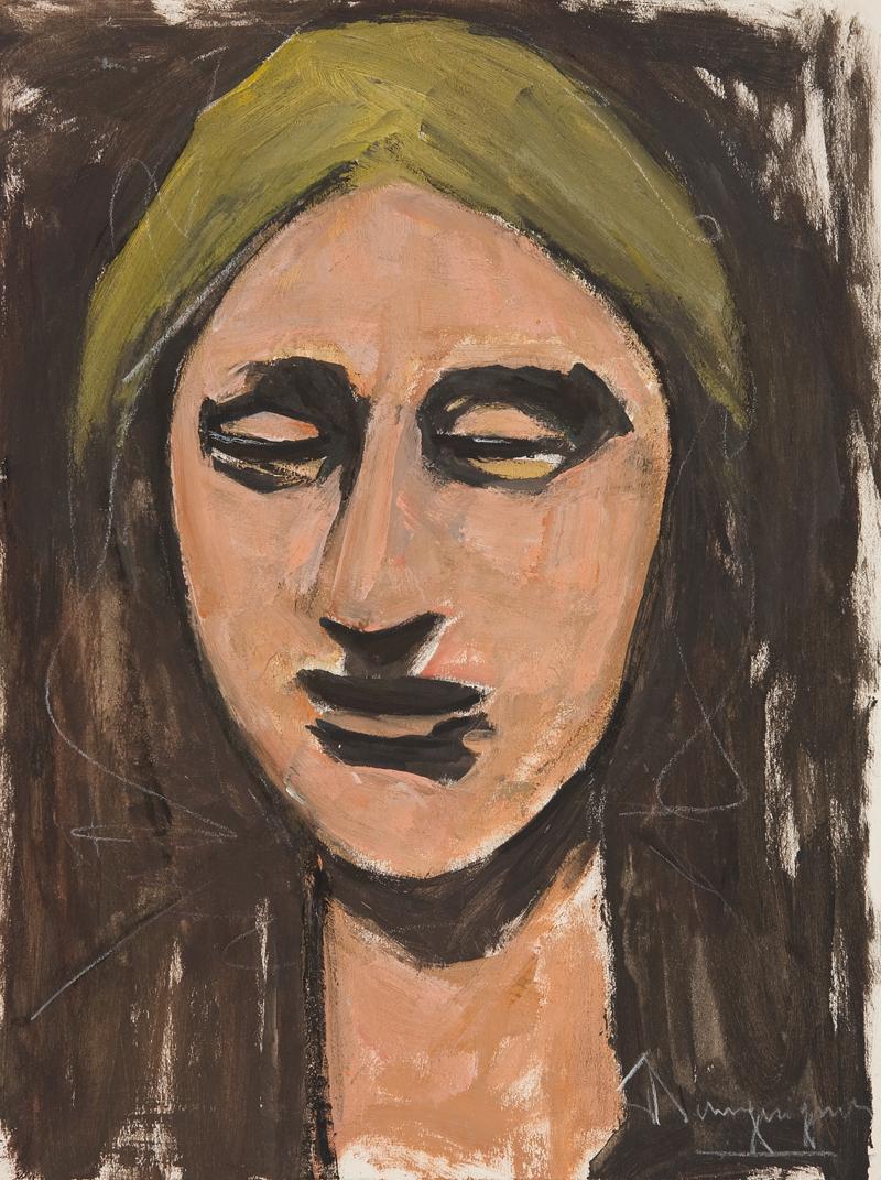 Paul Henri Bourguignon Portrait Painting - Blonde Woman