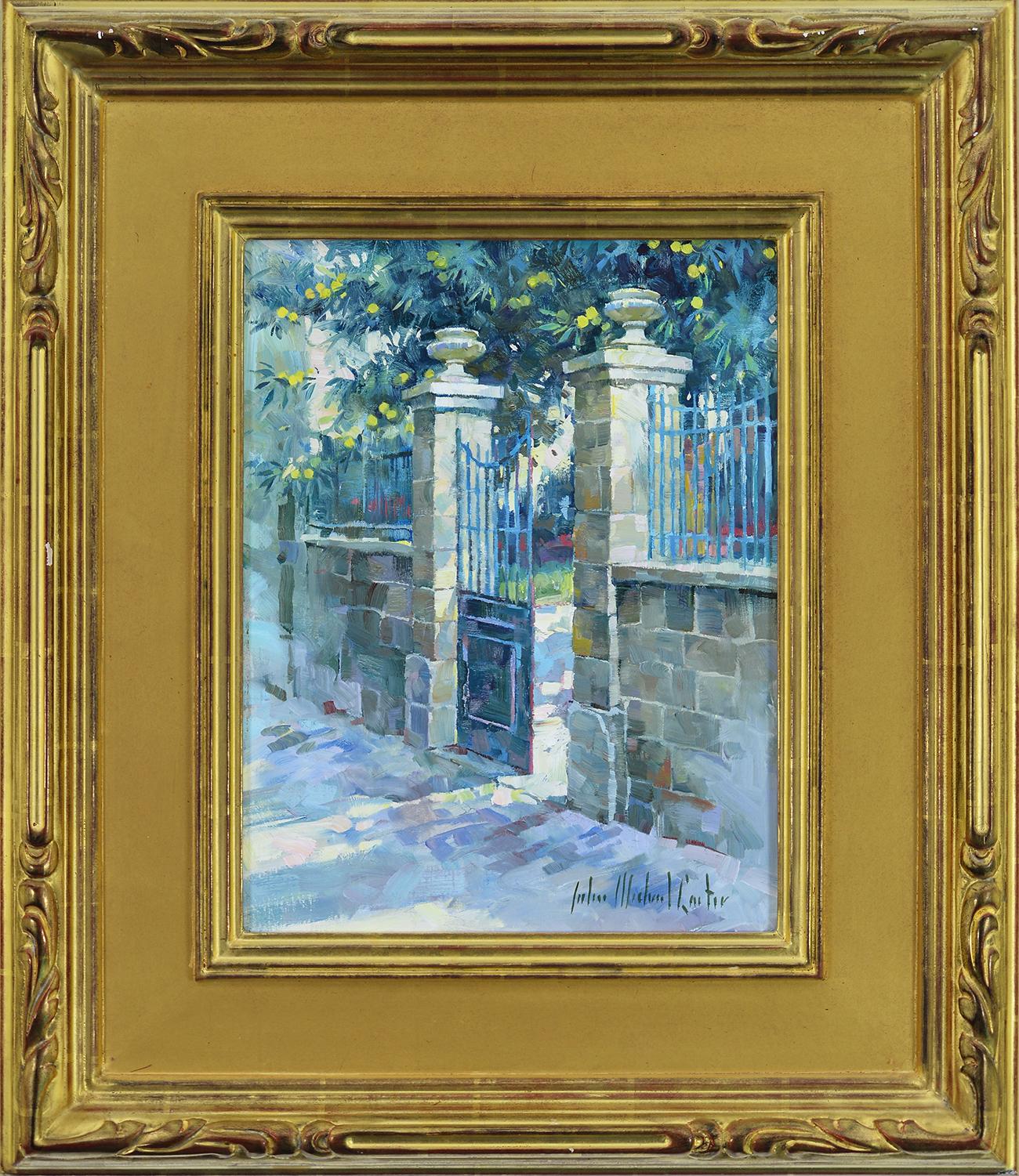 John Michael Carter Still-Life Painting – Garden Gate