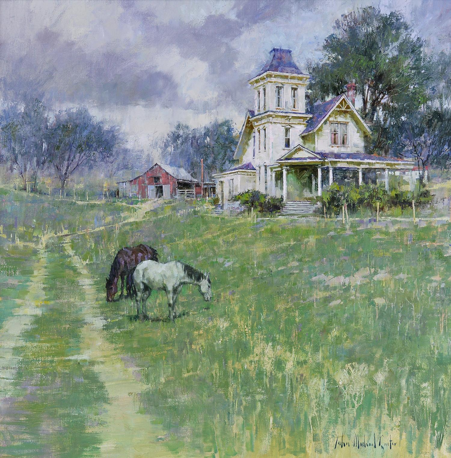 Rural Victorian - Painting by John Michael Carter