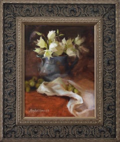 Yucca in Silver Pitcher