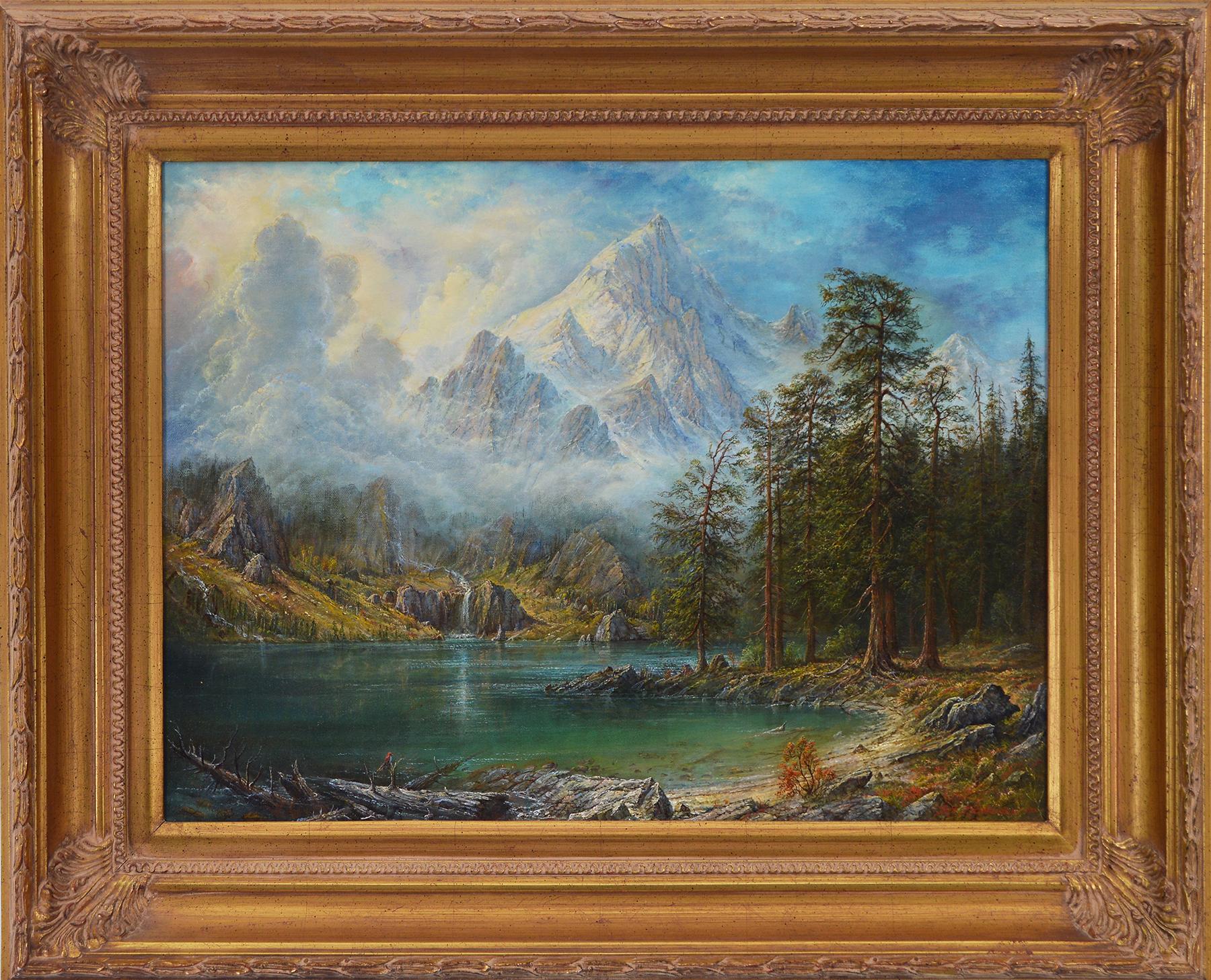 Ron Nicolaides Landscape Painting – The Waterfall