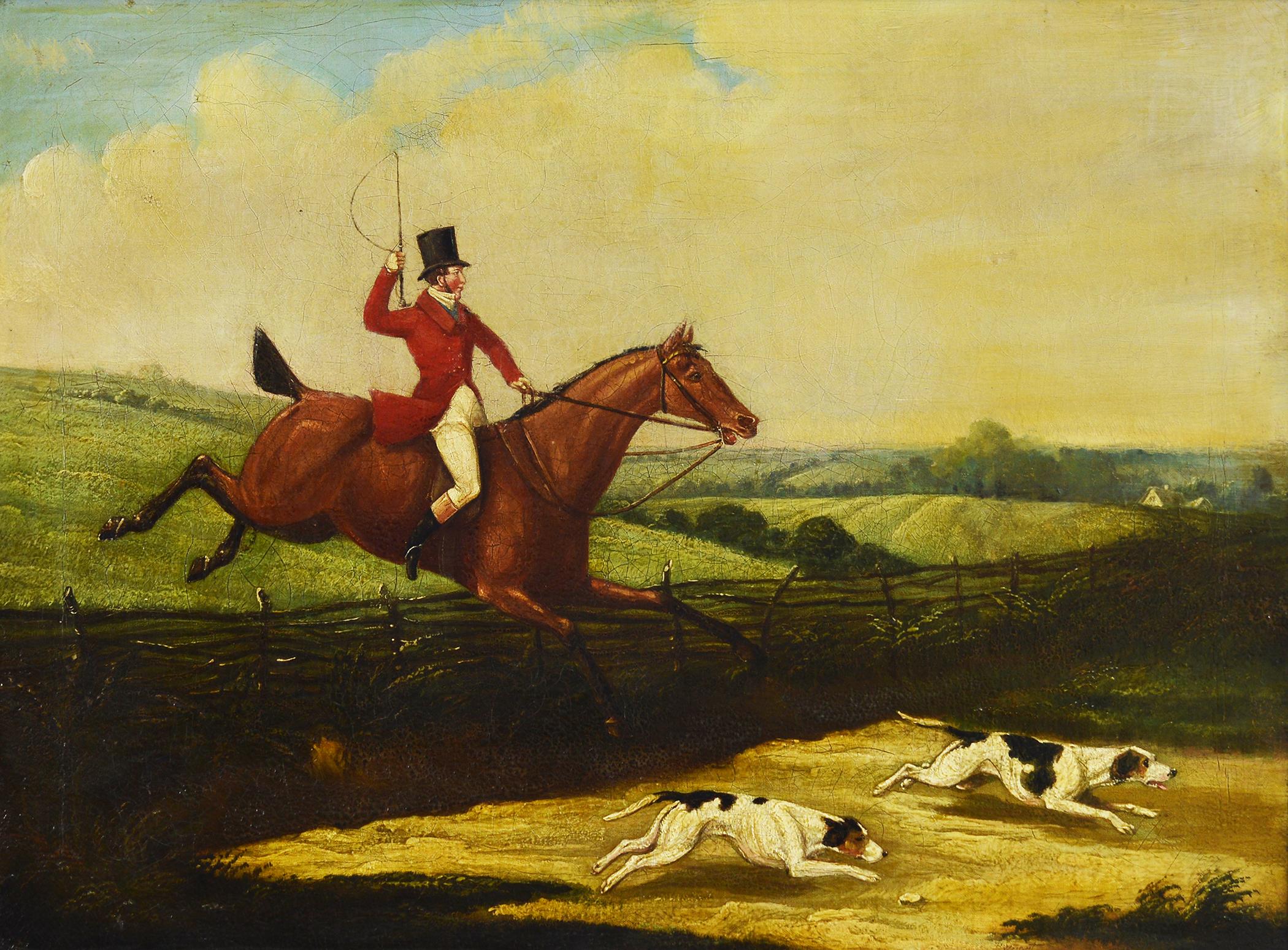 The Chase - Painting by P. Wright