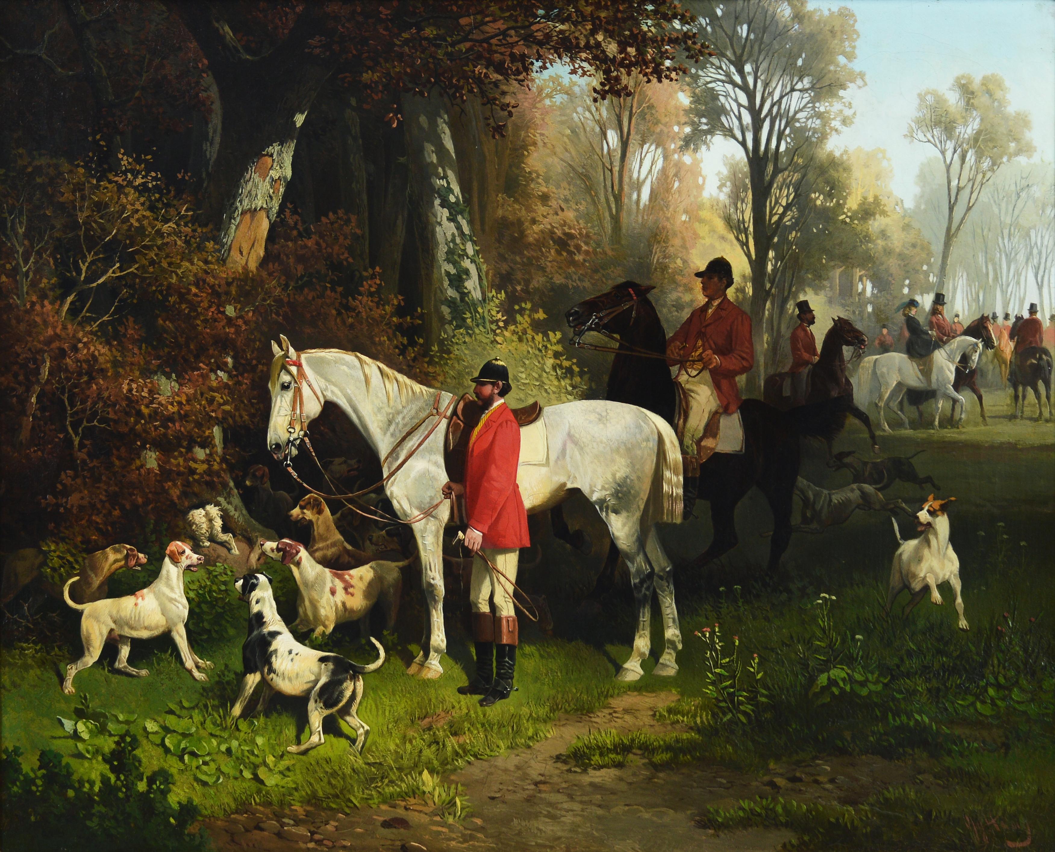 Hans Haag Animal Painting - The Hunt