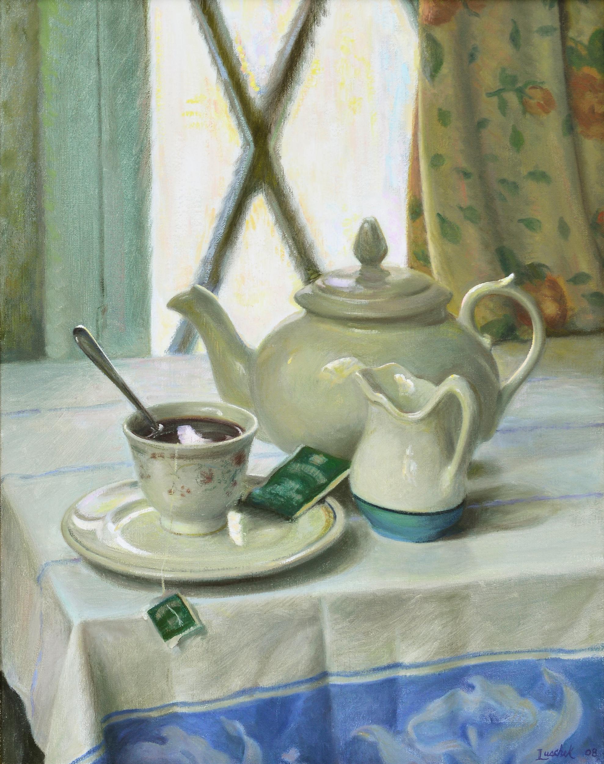 Tea Time - Painting by Richard Luschek