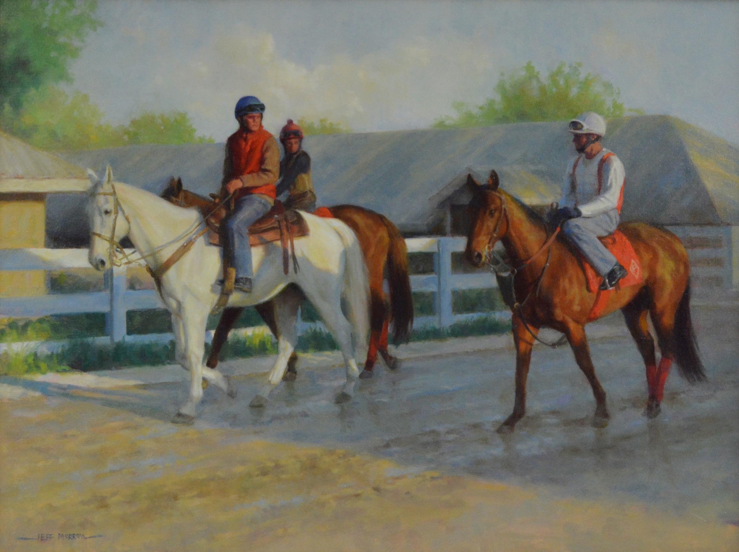 Before the Workout - Painting by Jeff Morrow