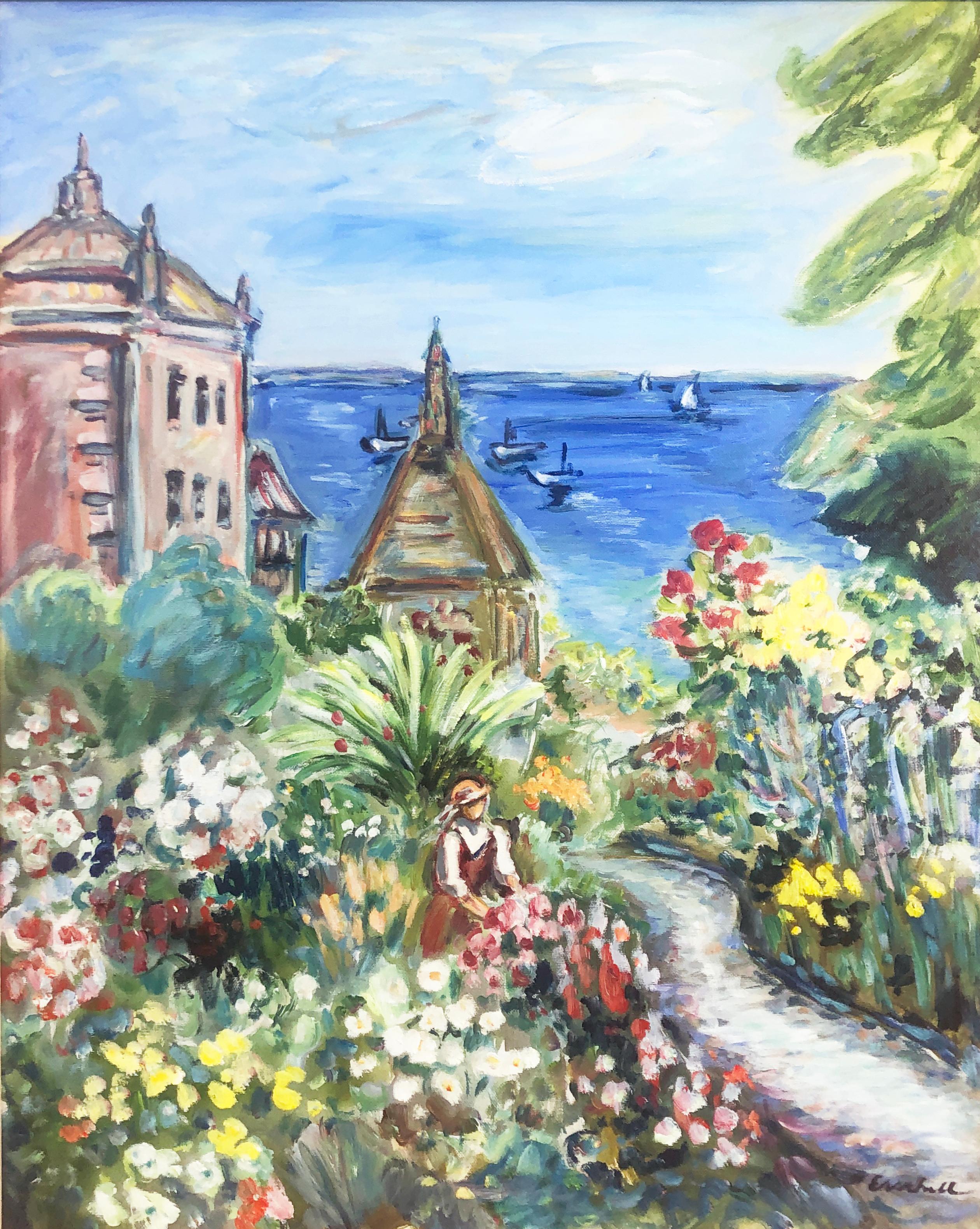 Italian Coast - Painting by Beverly Erschell