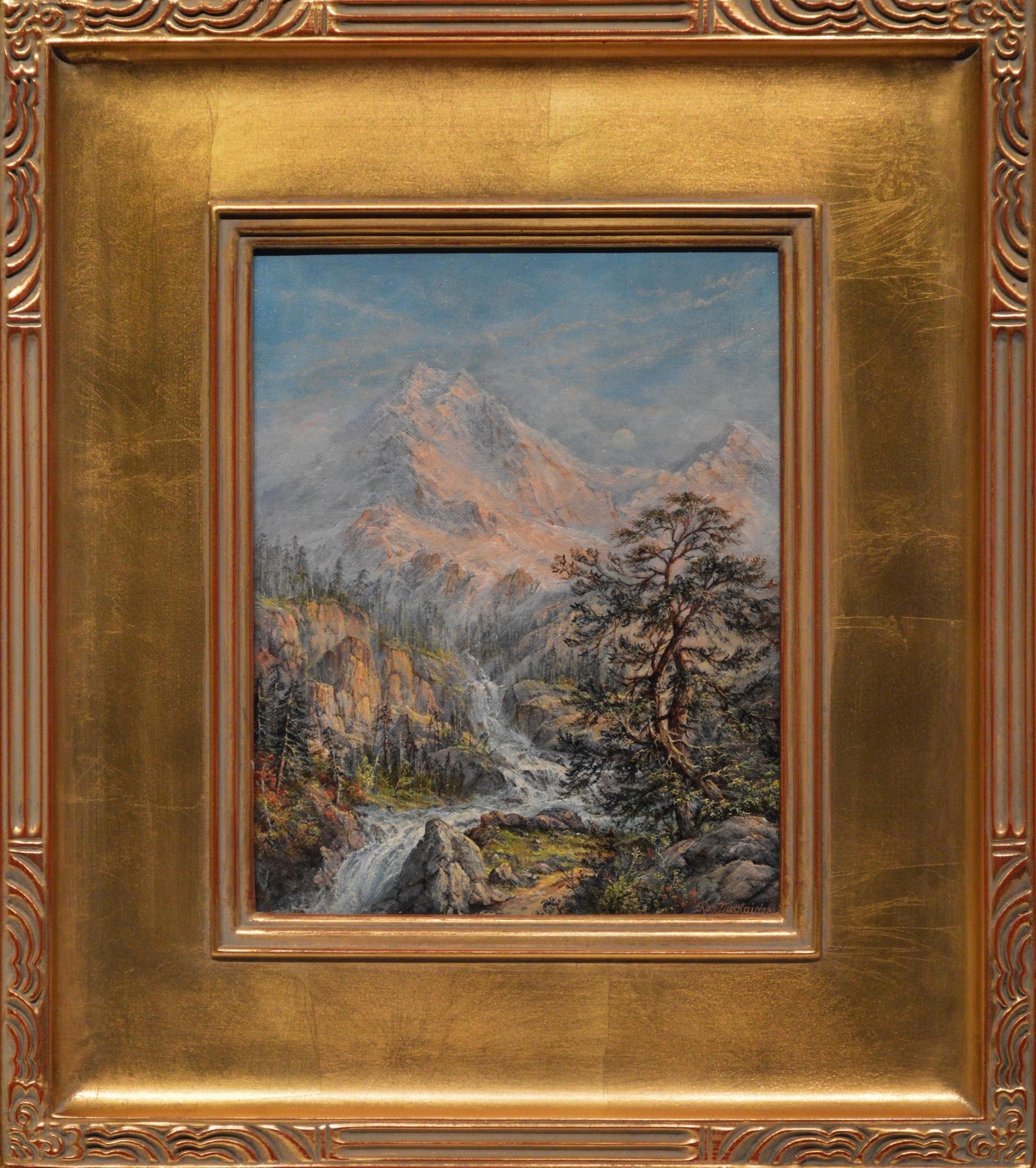 Tetons - Painting by Ron Nicolaides