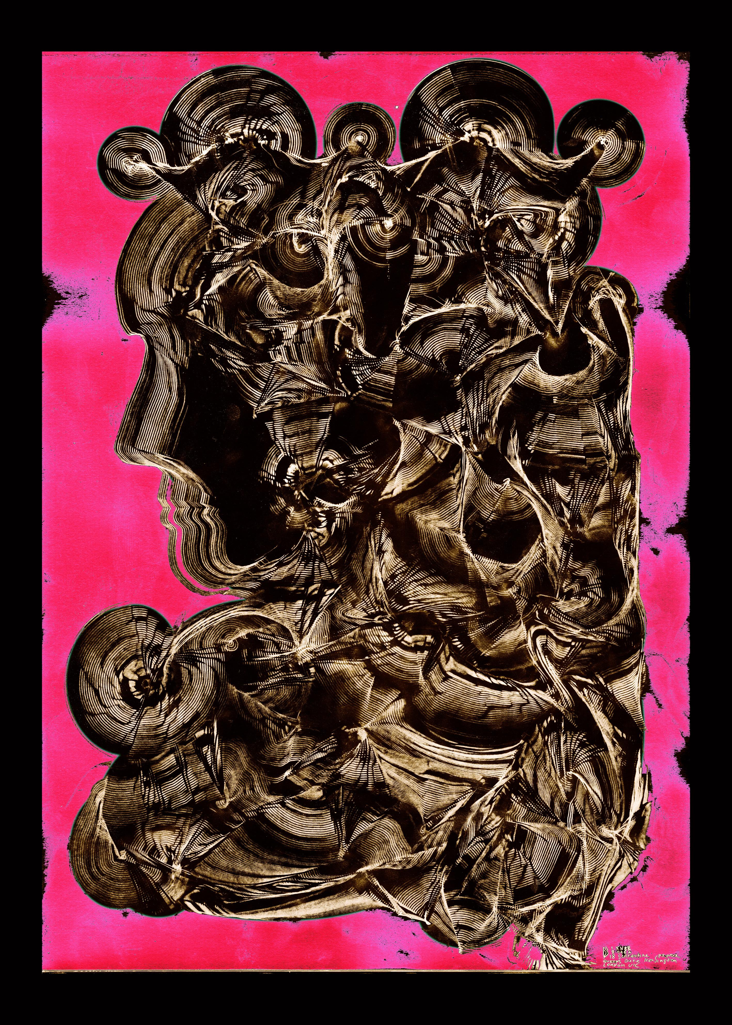 Portrait - Serpentine London - Abstract Print, Mixed Media, Digital art, pop art - Mixed Media Art by Volodymyr Zayichenko