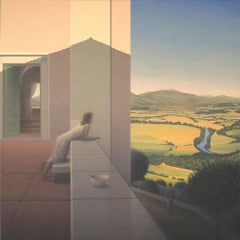 Interval, Encadré, Contemporain, Huile, Peinture, Toile, Figuratif