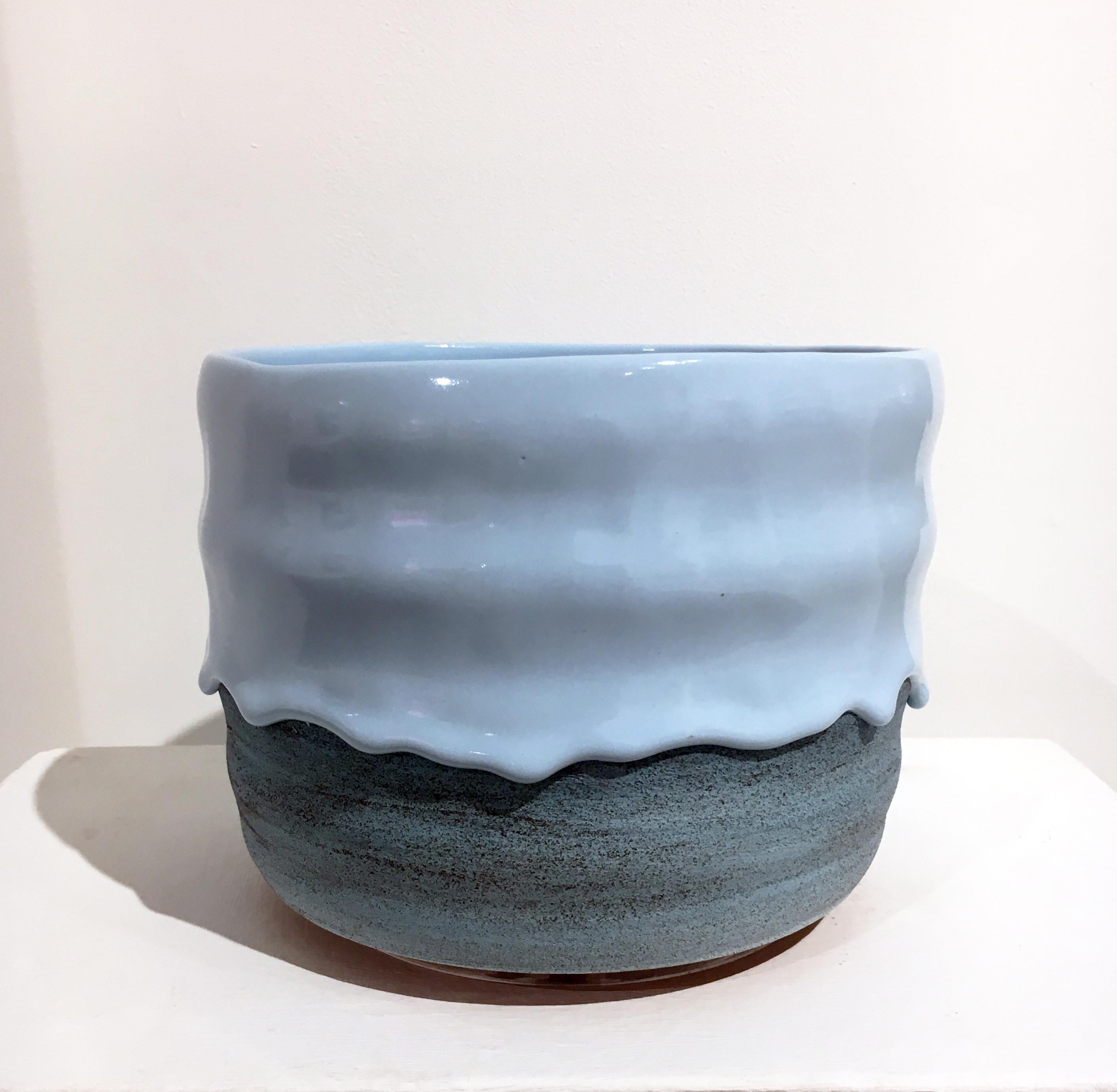 Brian Giniewski Abstract Sculpture - XL Kong Planter, Glazed Ceramic Bowl, Utilitarian Contemporary Design