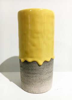 Large Cylinder Vase, Contemporary Functional Design, Glazed Stoneware, Ceramic