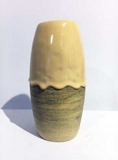 Large Ceramic Vase with Colorful Glaze, Contemporary Design