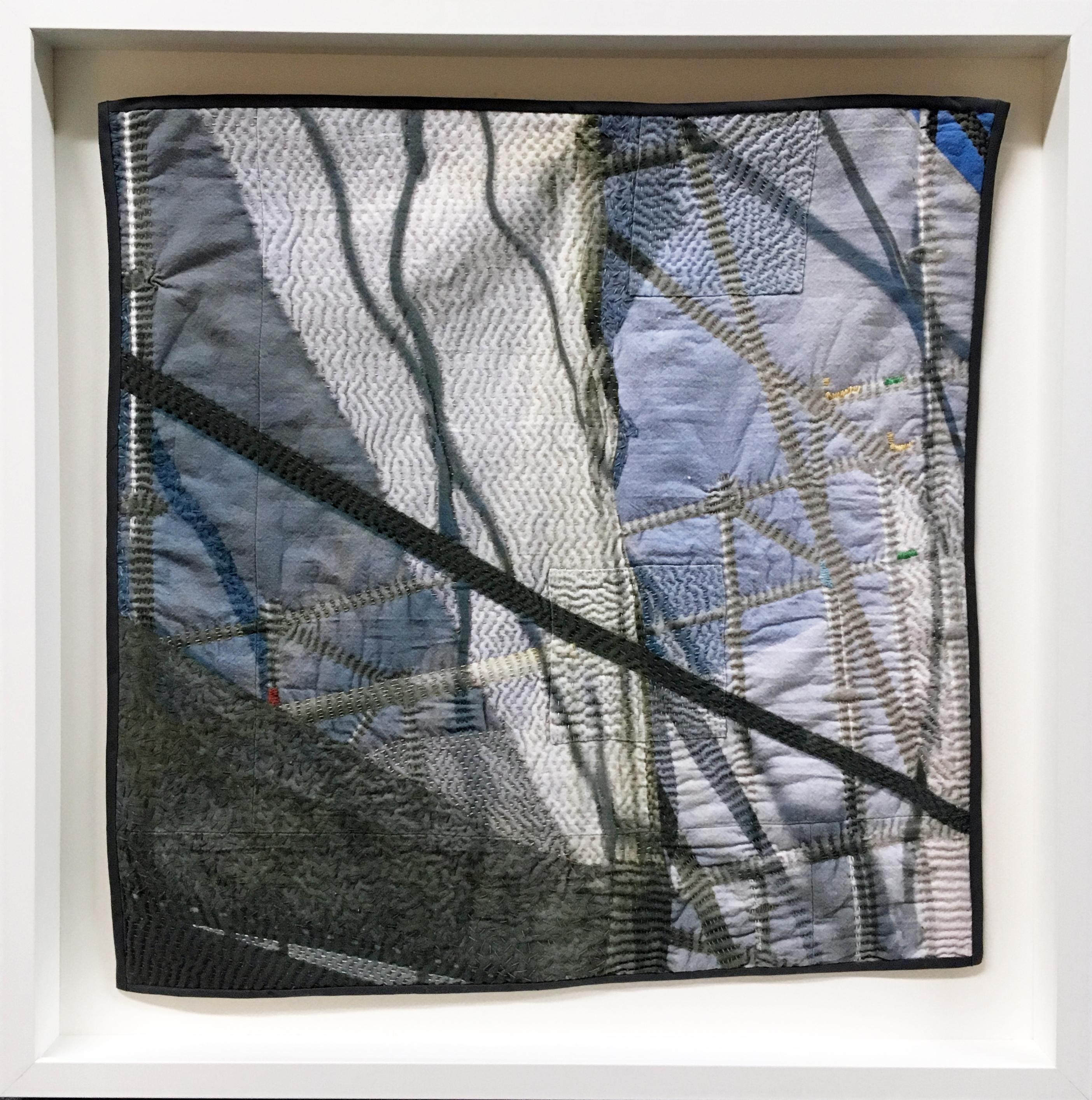 "Scaffold Curtain", Contemporary, Mixed Media, Photography, Digital Print Fabric