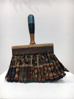 "Rug Brush", Contemporary Mixed Media Surrealist Sculpture with Metal and Wood