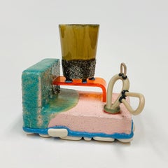 „Mug Composition #83“:: Zeitgenössisch:: Keramik:: Skulptur:: Mischtechnik:: Glasur