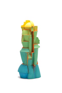 "Untitled, Yellow Top", Contemporary, Ceramic, Sculpture, Colored Porcelain