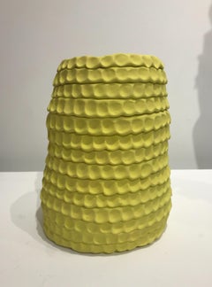 « Médium Yellow Hive », contemporain, céramique, sculpture, design, grès, glaçure