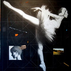 "Senza titolo, Ballerina", Contemporaneo, Disegno a grafite, Tela, Figurativo