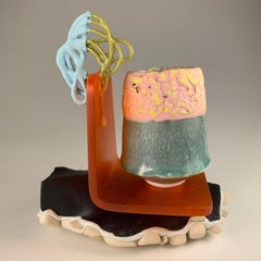 "Mug Composition #33", Contemporary, Abstract, Ceramic, Sculpture, Mixed Media
