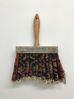 "Rug Brush", Contemporary, Mixed Media, Found Materials, Repurposed Materials