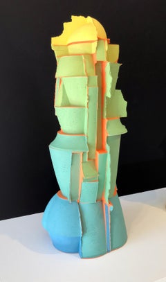 "Untitled, Yellow Top", Contemporary, Ceramic, Sculpture, Colored Porcelain