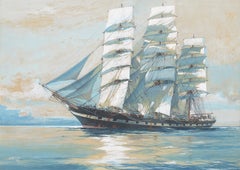 Antique CLIPPER SHIP EUPHROSYNE,