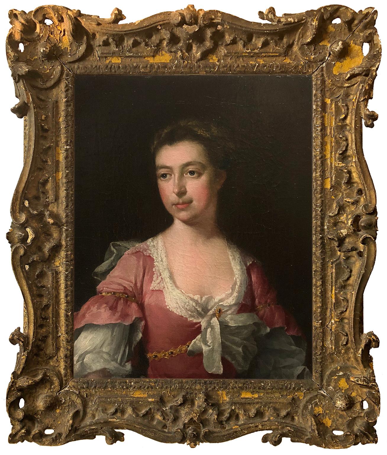 Portrait of a lady - Circle of Sir Godfrey Kneller - Painting by (Circle of) Sir Godfrey Kneller