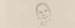 Alex Katz „Ursula“, signierte Bleistiftzeichnung auf Velin, Zeichnung 1994