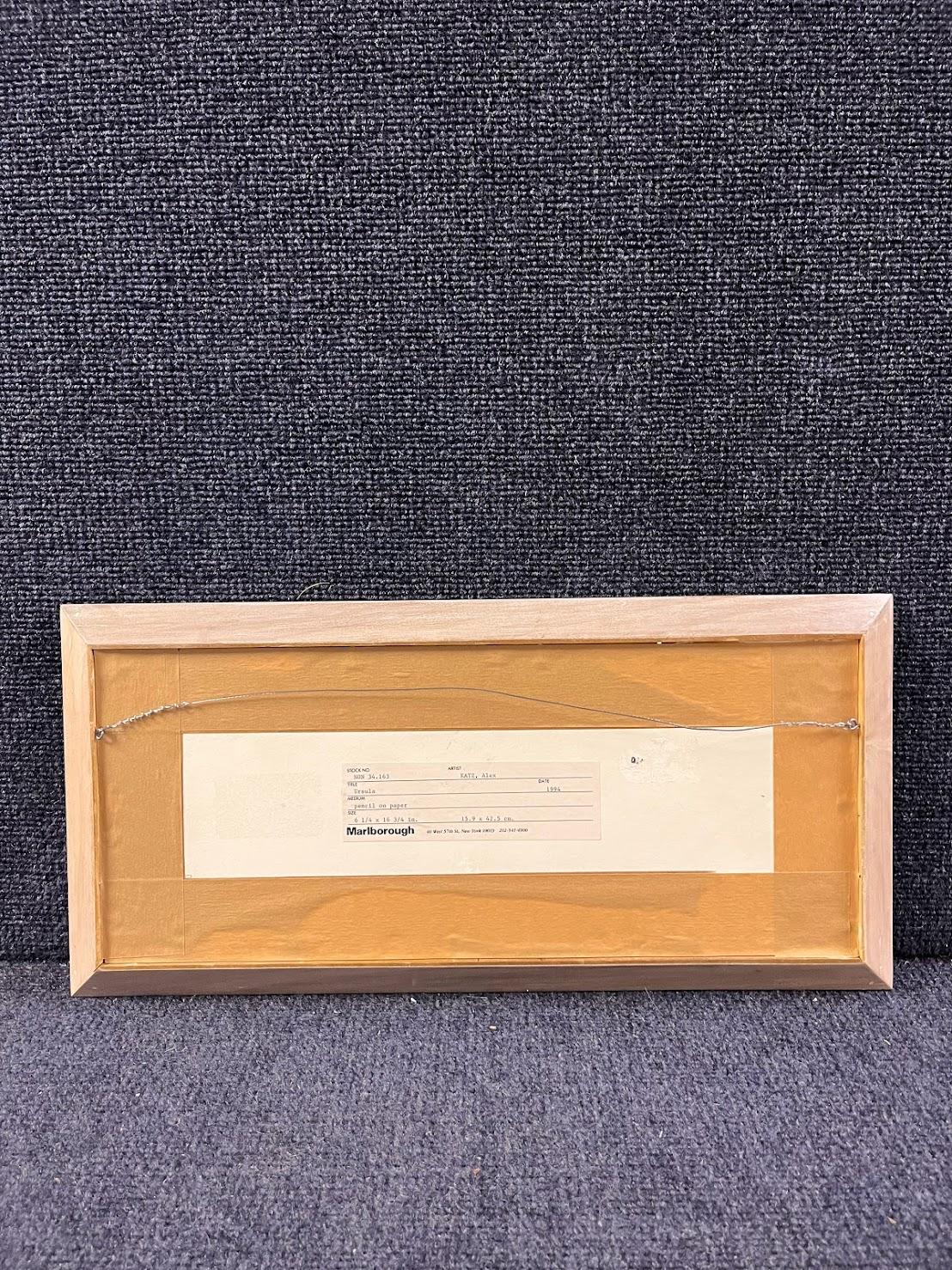 Alex Katz 'Ursula' Signed Pencil on Velin Drawing 1994 8