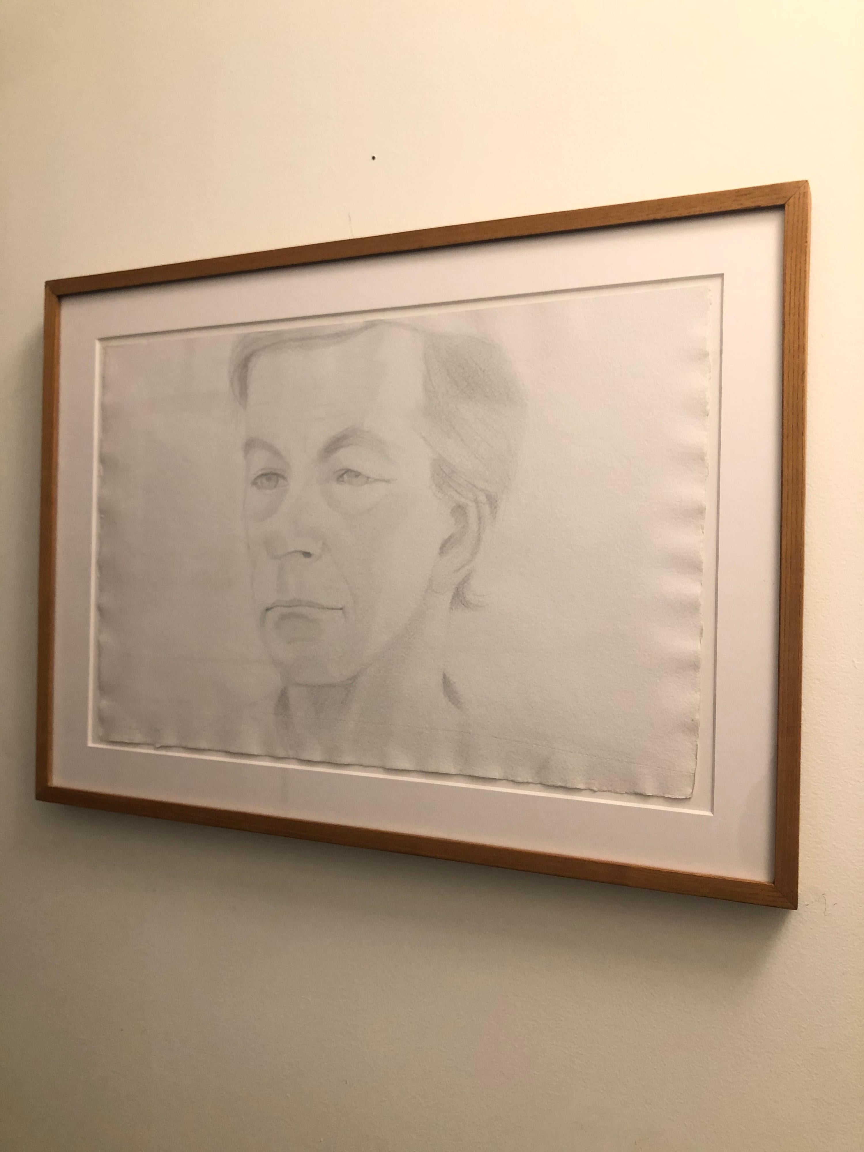 Alex Katz 'Rudy' Signed Pencil Drawing 1973 For Sale 4