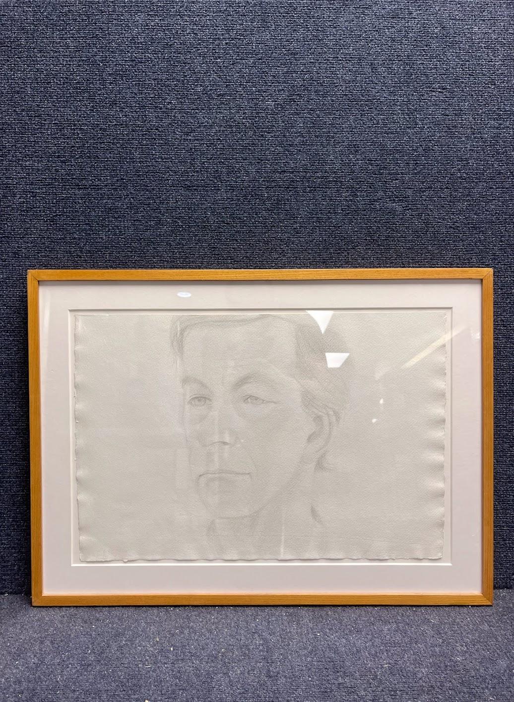 Alex Katz 'Rudy' Signed Pencil Drawing 1973 For Sale 5