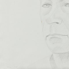 Alex Katz 'Rudy' Signed Pencil Drawing 1973