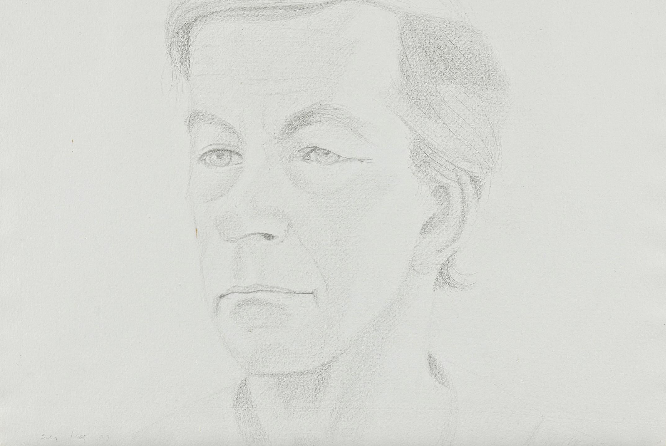 ALEX KATZ (1927-Present)

Alex Katz' 'Rudy' is a 1972 graphite drawing on paper. This 
original piece is signed 'Alex Katz '73', previously acquired from Marlborough Gallery, New York. It is framed and in excellent condition. 
