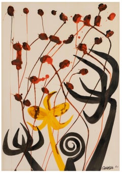 Alexander Calder 'Composition' Gouache et encre sur papier