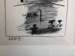 Picasso Litografía "Les Banderilles", 1961