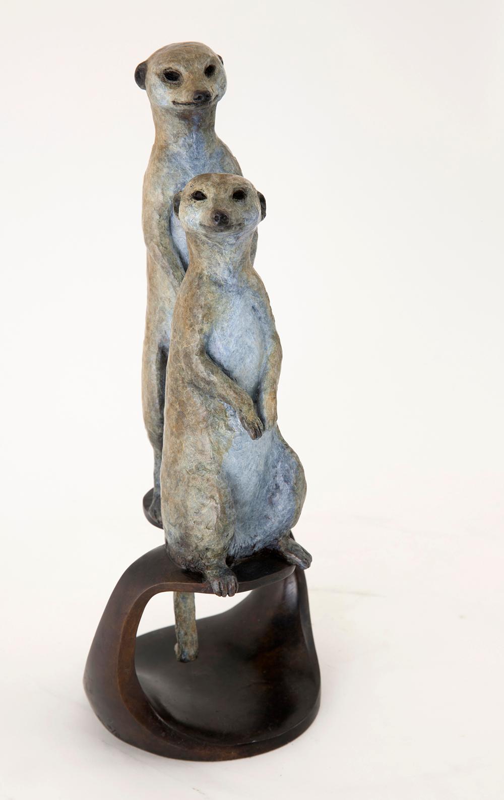 Meerkats - Sculpture by Vivien Mallock