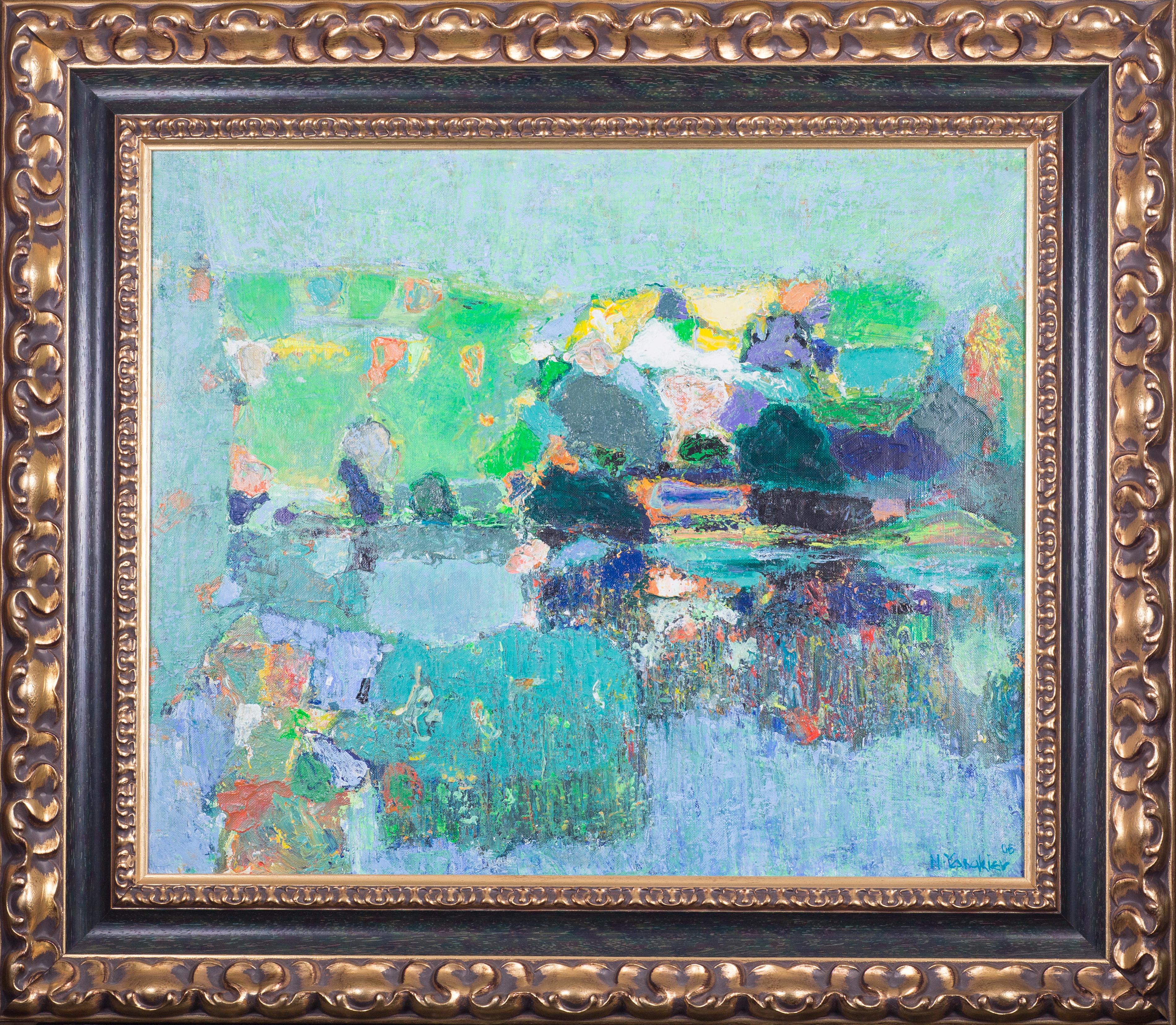 Nikolay Yanakiev Abstract Painting - By The Lake