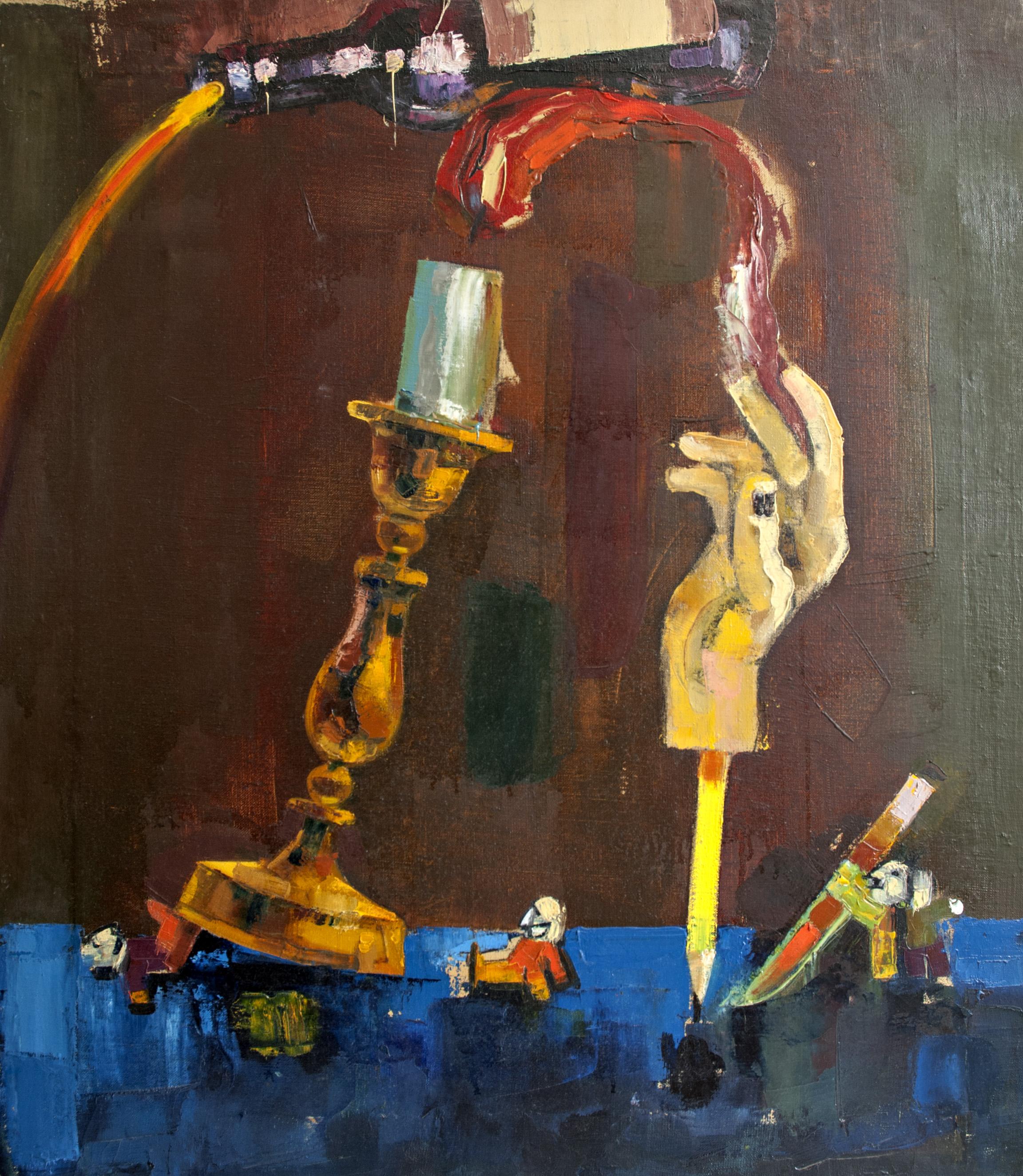 Zdravko Denev Landscape Painting - Candle Handler