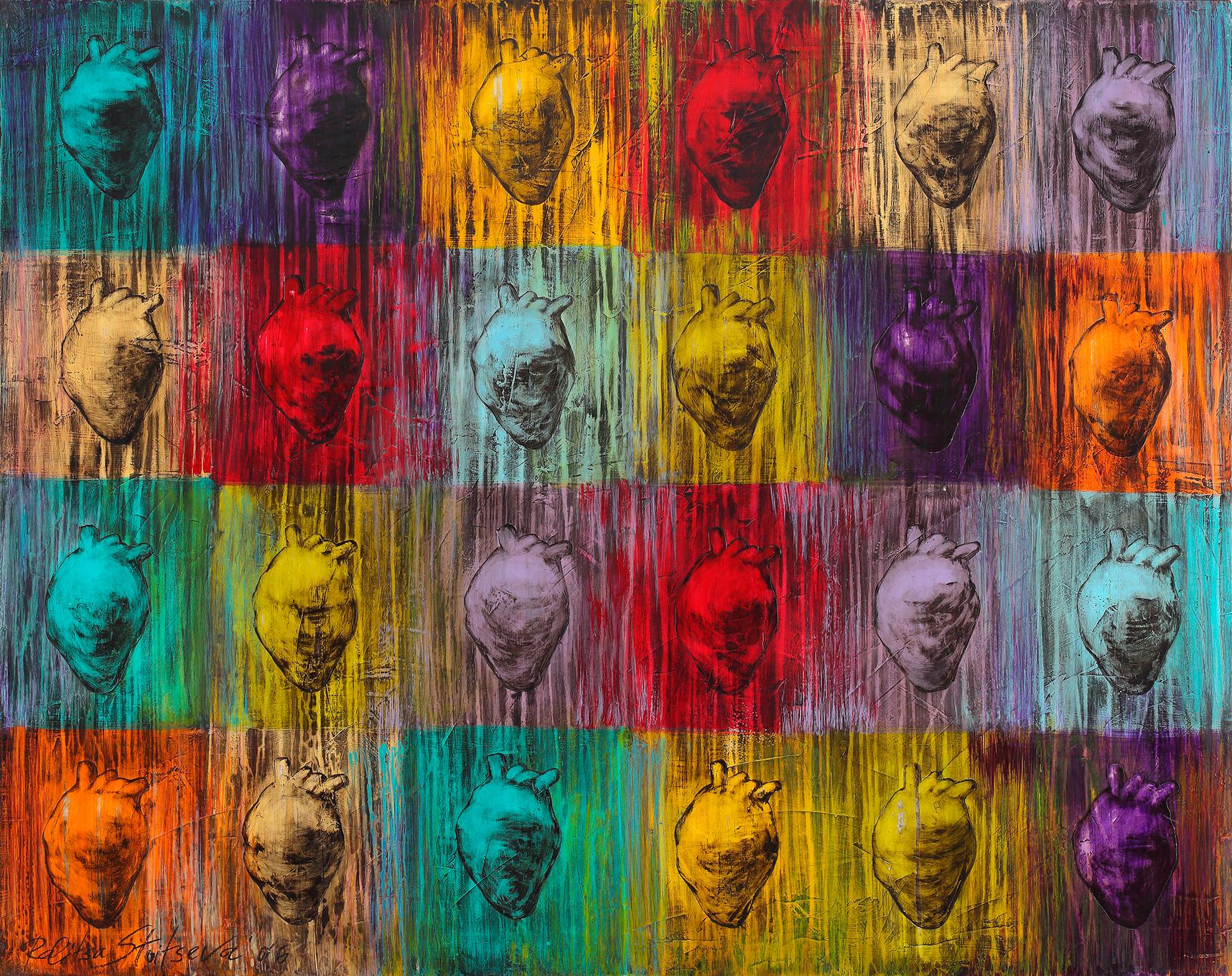 Ralitza Stoiceva Abstract Painting – My Internal Rainbow 
