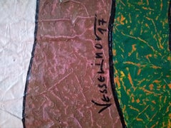 Demolished Lives - Painting Pop Art Red Green Purple Brown Blue Orange