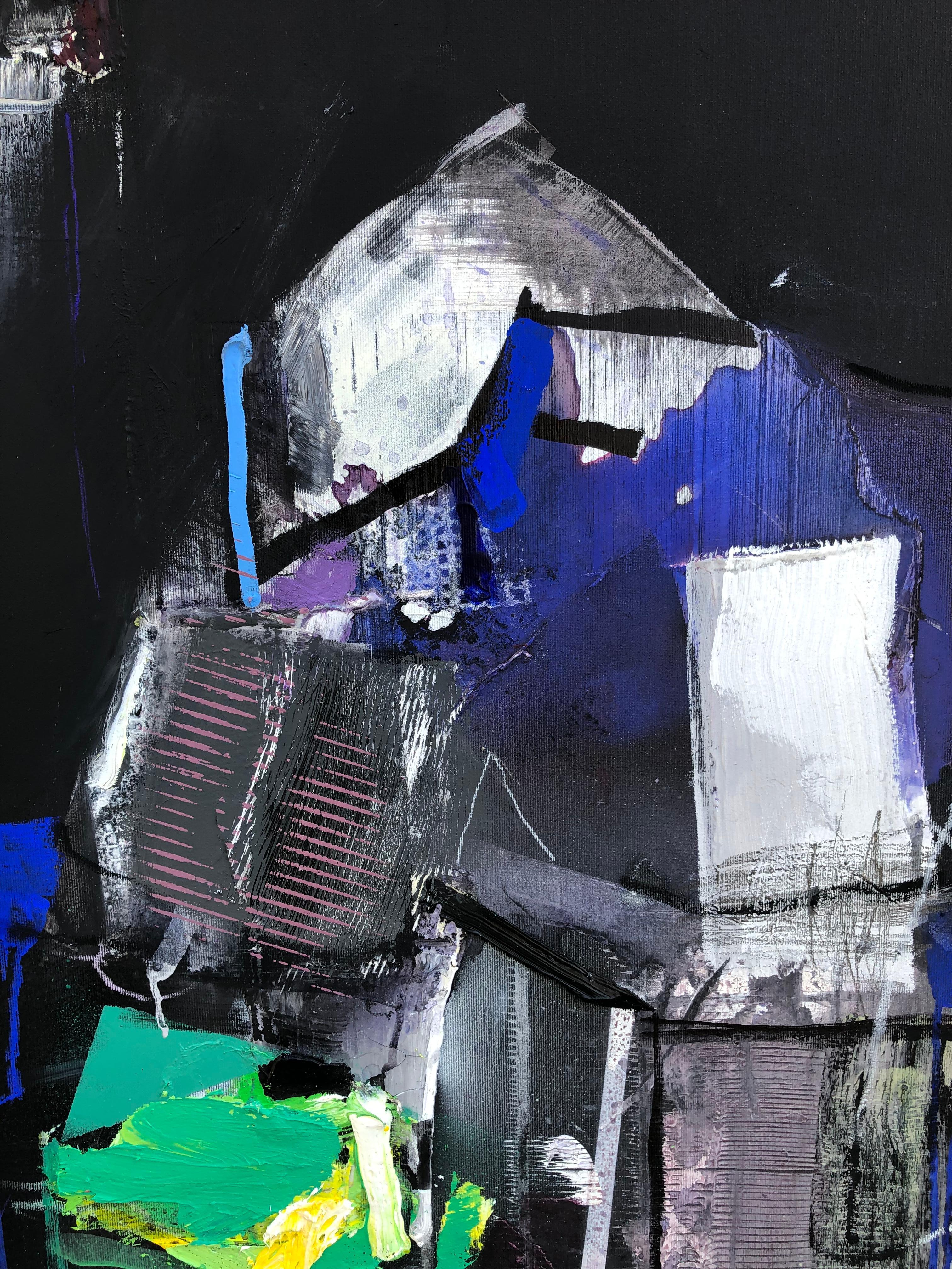 Notte - Painting Astratto di Plamen Bonev