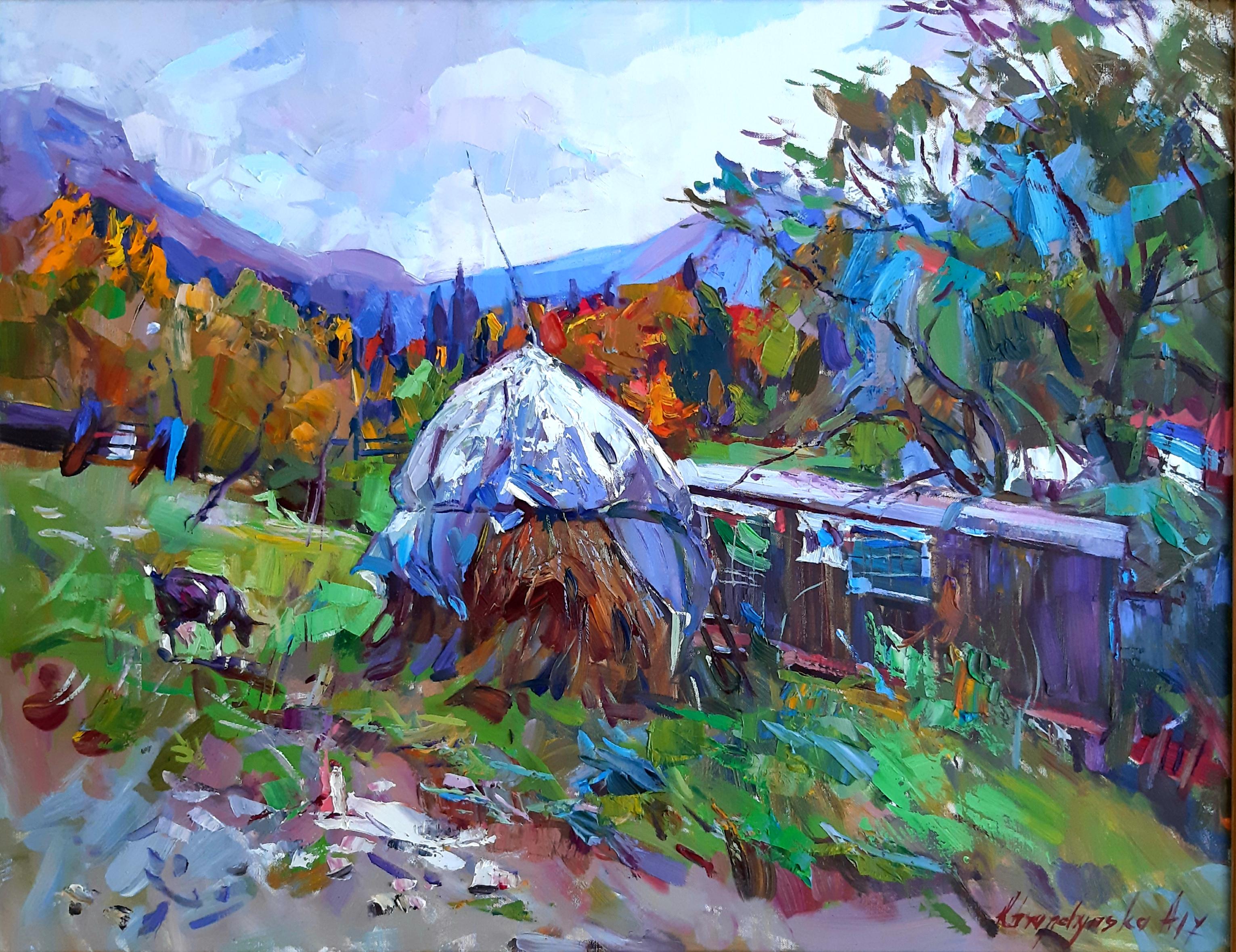 Alina Khrapchynska Autumn Dream, Oil Color Landscape Paintings