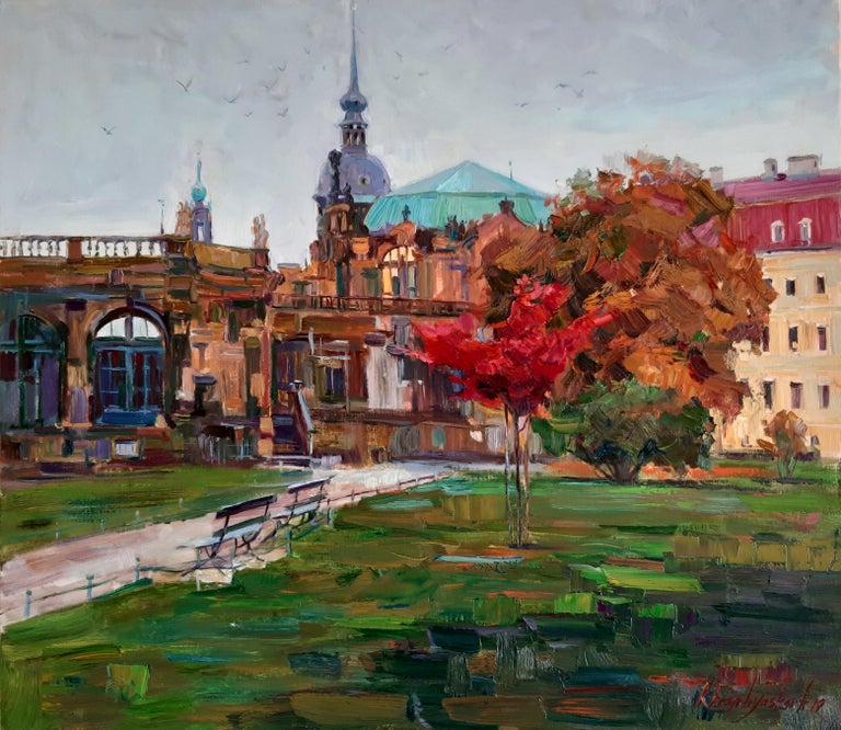 "Autumn In Dresden"  is a landscape painting, by Maestro Alina Khrapchynska

About the artwork:

TECHNIQUE:  oil painting
STYLE: Impressionist, Contemporary
Edition : Unique, signed
Weight: Approximately 2 kg.

The painting is unframed.

Frame: