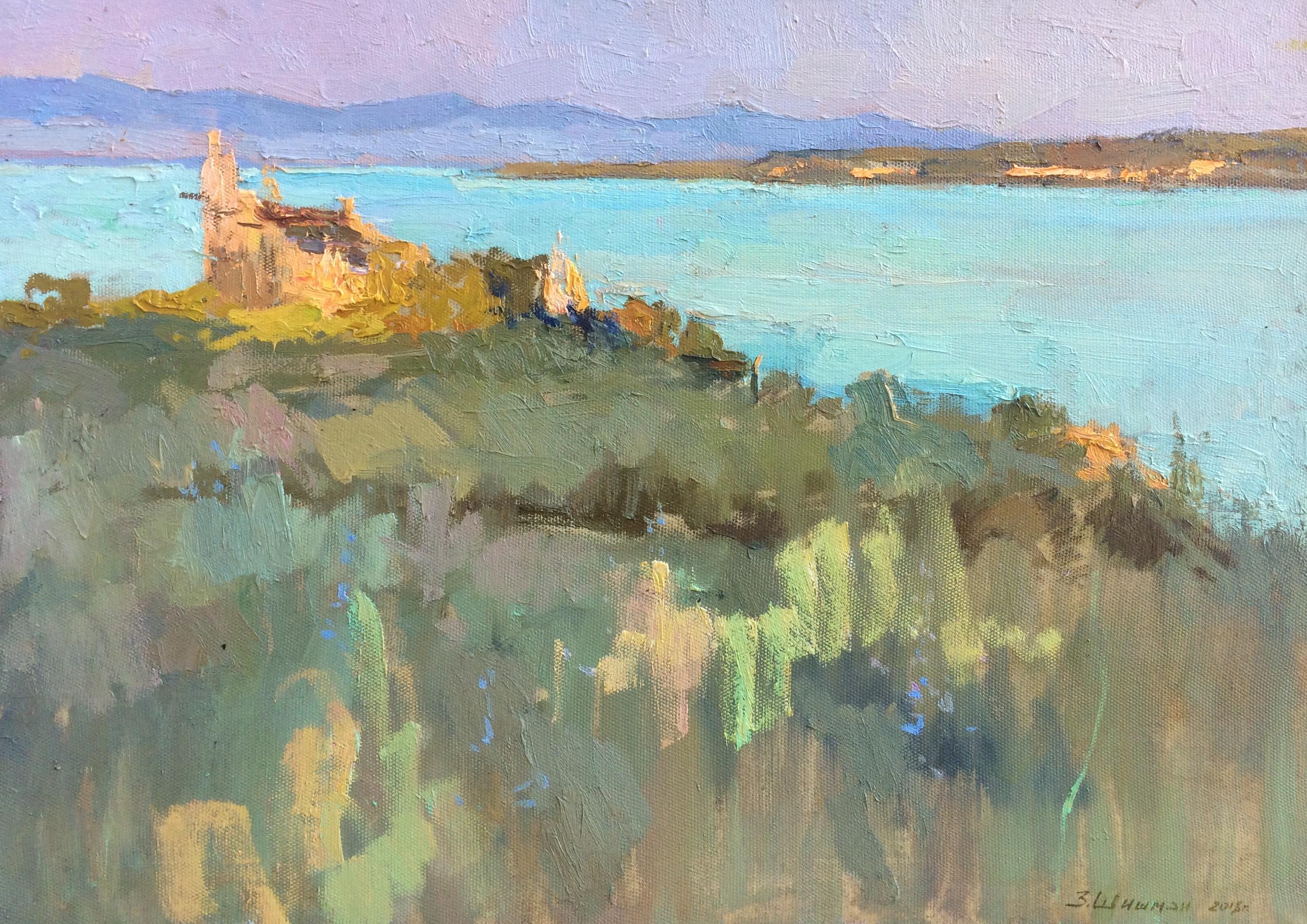 Zlata Shyshman Landscape Painting - Emerald Lake