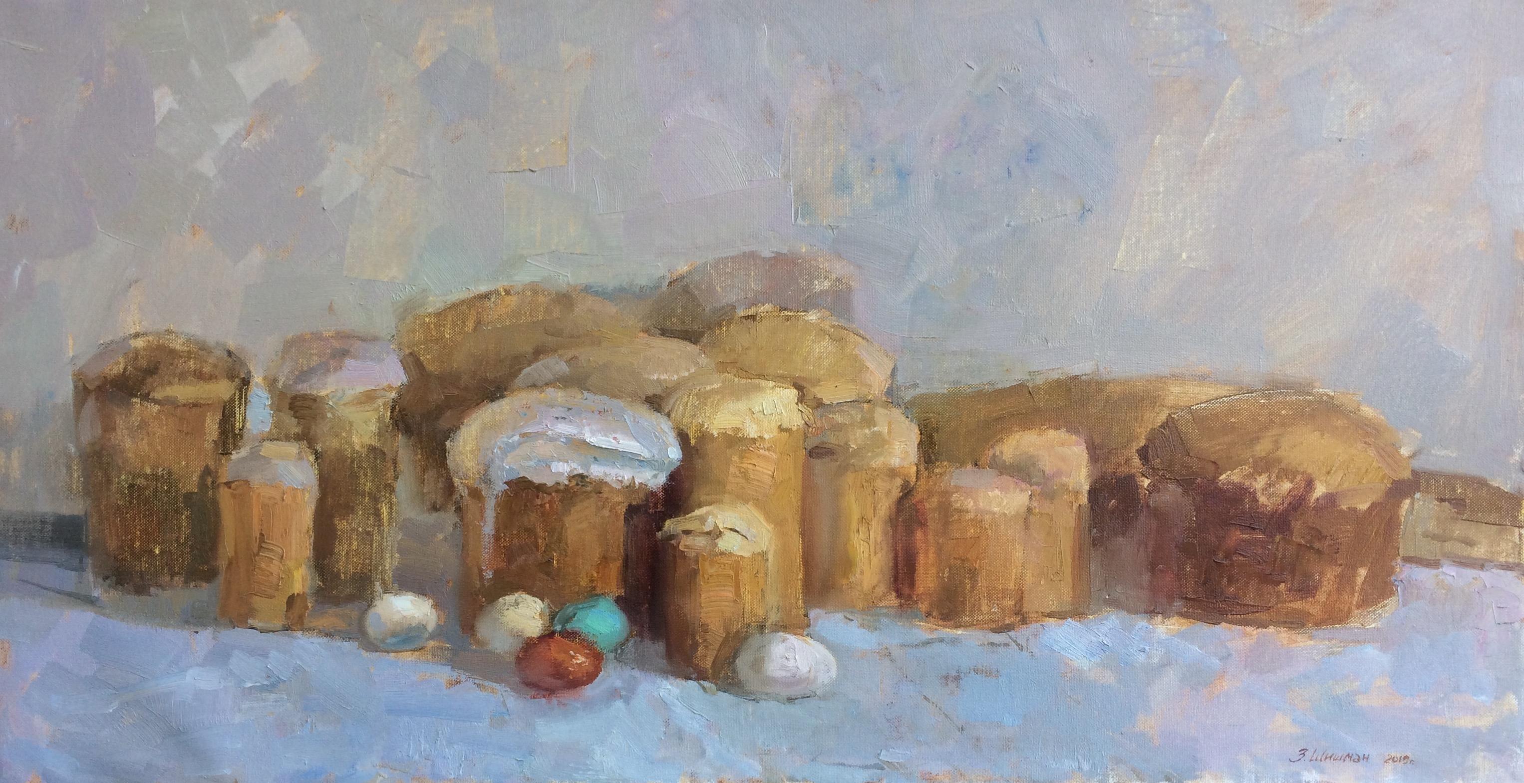 Zlata Shyshman Still-Life Painting - Easter Breads