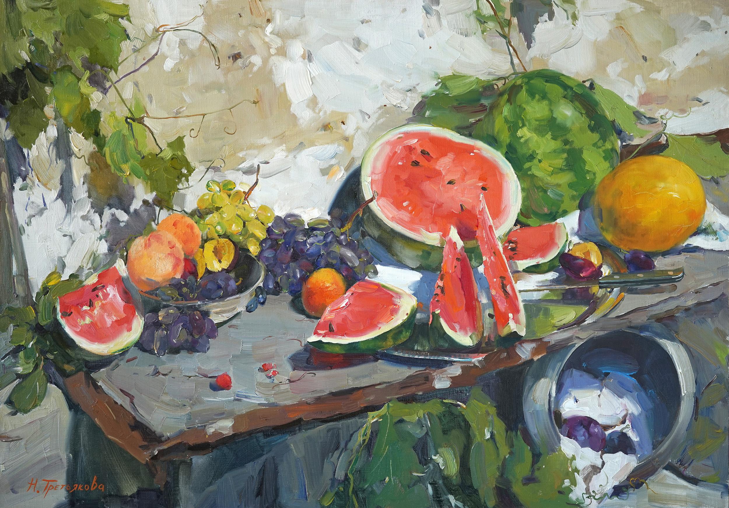 Nataliya Tretyakova Still-Life Painting - Summer Gifts