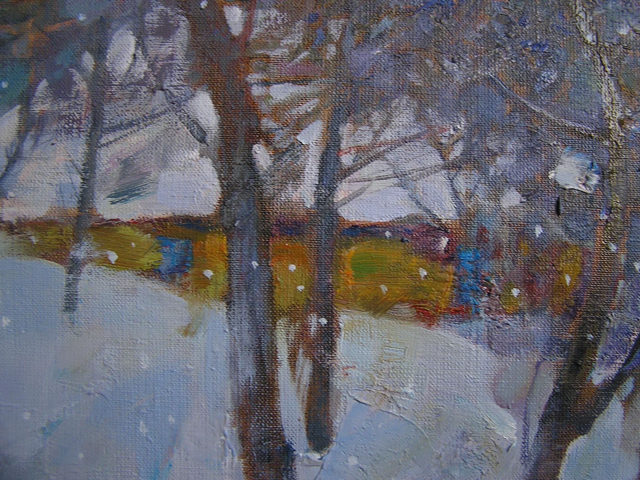 My Winter Garden - Painting by Sergei Kovalenko