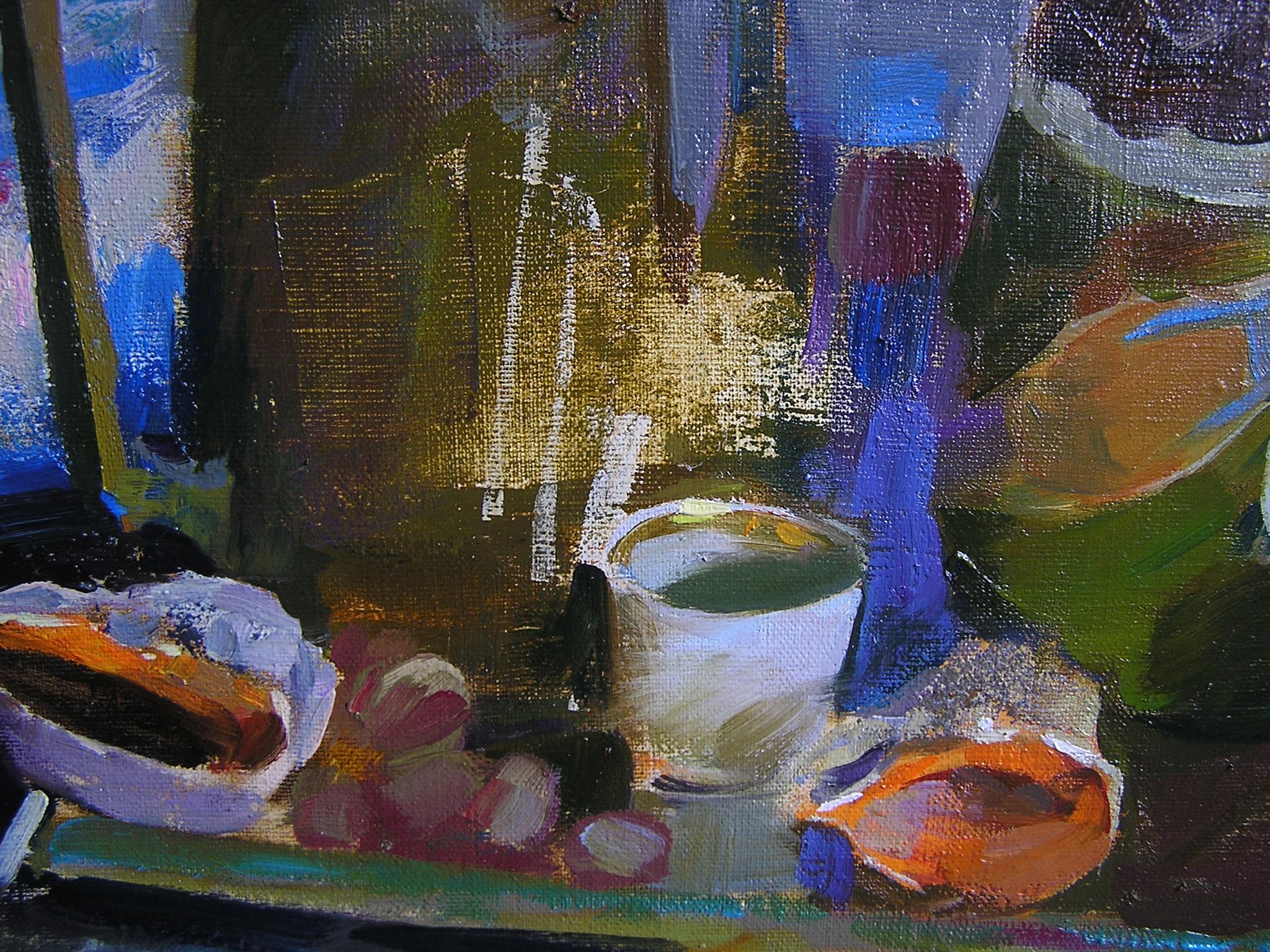Still-Life With Shells - Painting by Sergei Kovalenko