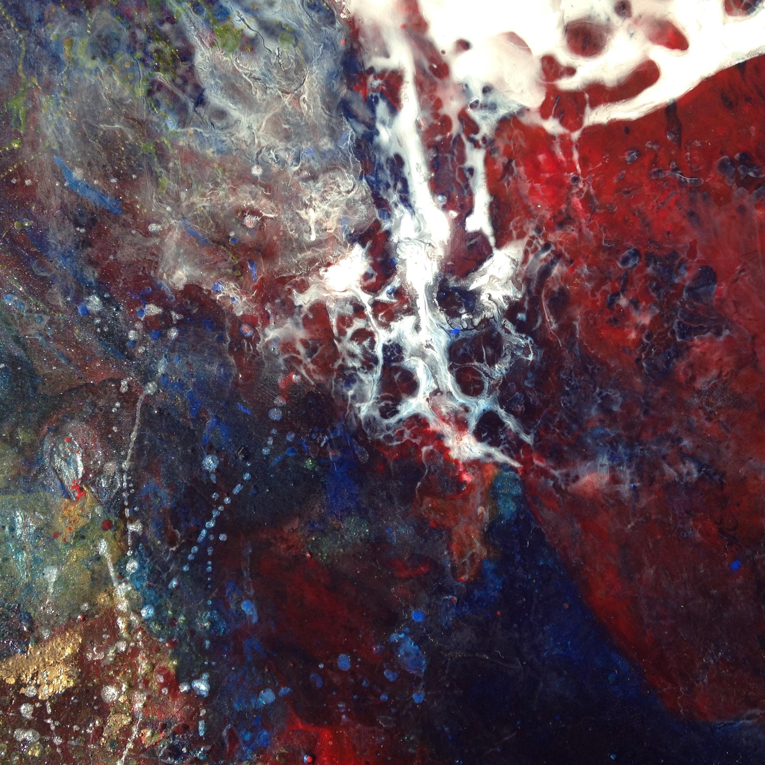 Septembre - Abstract Painting by Laure Parmentier Chahbazian