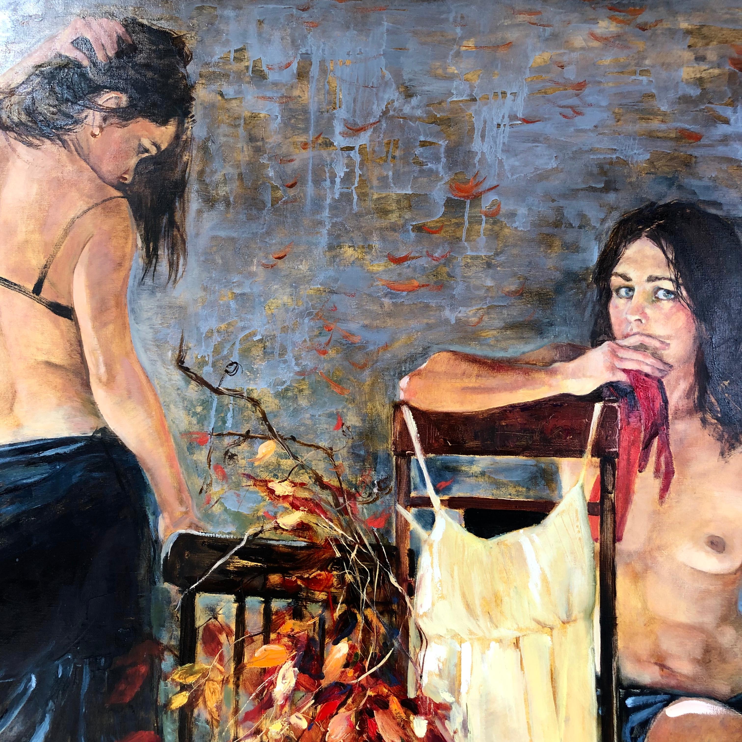 Dialogue With Myself - Painting by Iryna Kalyuzhna